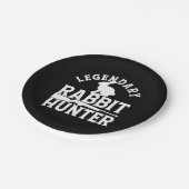 Kaninchenjäger Pappteller (Schrägansicht)