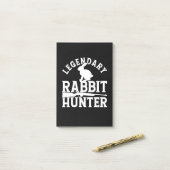 Kaninchenjäger Post-it Klebezettel (Auf Schreibtisch)