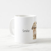 Kaninchenlächeln Kaffeetasse (Vorderseite Links)