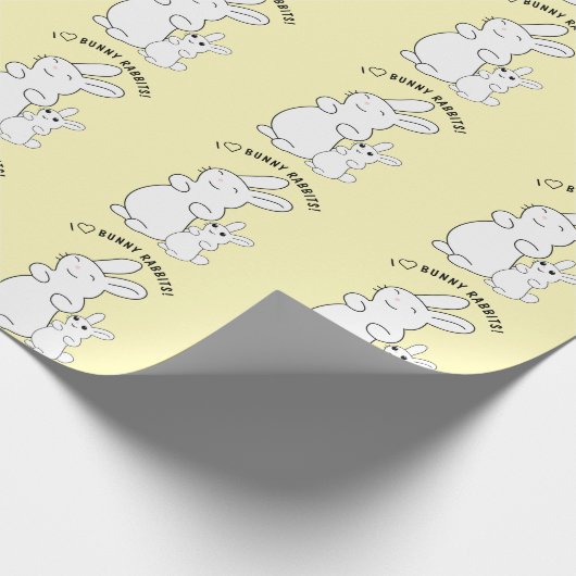 Kaninchenliebhaber Geschenkpapier (Ecke)