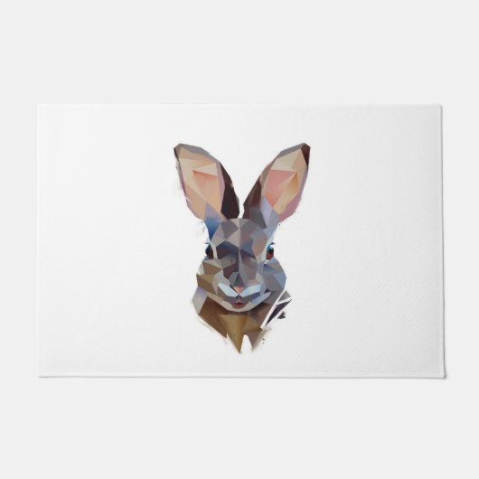 Kaninchenliebhaber| Kunst Zeichne Sonnenschein Fußmatte (Vorderseite)