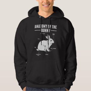 Kaninchenliebhaber-Shirts Lustige Anatomie des Has Hoodie