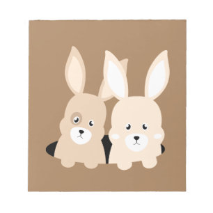 Kaninchenloch-Clipart-Illustration Notizblock
