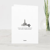 Kaninchenmädchen-Grußkarte Karte (Rückseite)