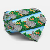 Kaninchenmalerei in Springtime Krawatte (Gerollt)