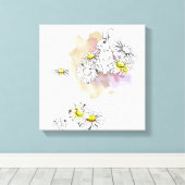 Kaninchenmalerei Leinwanddruck (Insitu (Holzboden))