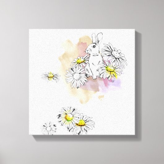 Kaninchenmalerei Leinwanddruck (Vorderseite)