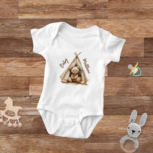Kaninchenmoon Himmelsbeige niedlich Baby Strampler