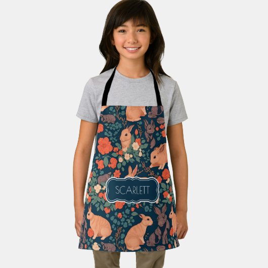 Kaninchenmosaik Personalisiertes Muster Schürze (Insitu)