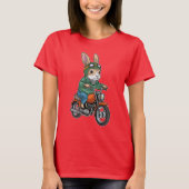 Kaninchenmotorrad T-Shirt (Vorderseite)