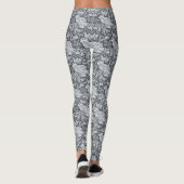Kaninchenmuster Lässig Leggings (Rückseite)