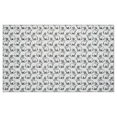 Kaninchenmuster - Schwarz und Weiß Stoff (Fat Quarter (45,7 x 55,9 cm))