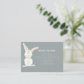 Kaninchenneutrale Bücher für Baby Begleitkarte (Stehend Vorderseite)