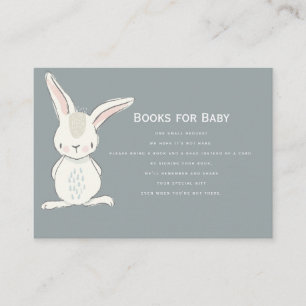 Kaninchenneutrale Bücher für Baby Begleitkarte