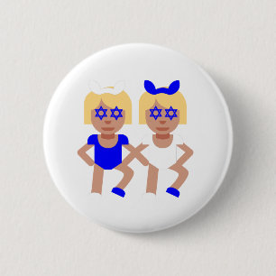 Kaninchenohren Chanukka Button