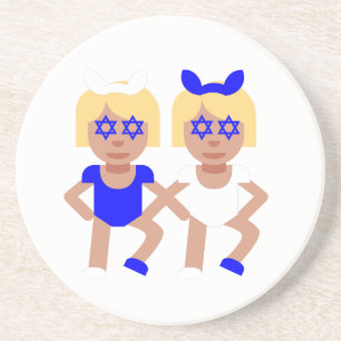 Kaninchenohren Chanukka Sandstein Untersetzer