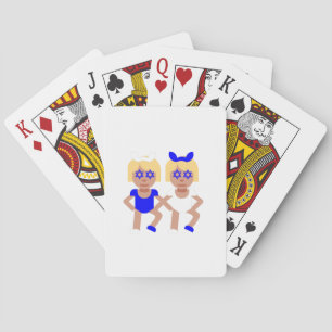 Kaninchenohren Chanukka Spielkarten