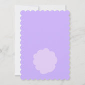 Kaninchenohren lila Ostern Brunch Ei Jagen Einladung (Rückseite)