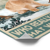 Kaninchenplakat einmal auf einmal druckend dekorie poster (Ecke)