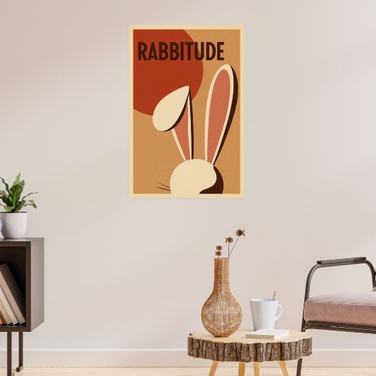 Kaninchenplakat Poster (Wohnzimmer 3)