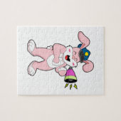 Kaninchenpolizei Mikrofon Puzzle (Horizontal)