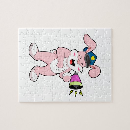 Kaninchenpolizei Mikrofon Puzzle (Horizontal)