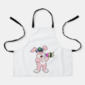 Kaninchenpolizei Mikrofon Schürze (Vorderseite)