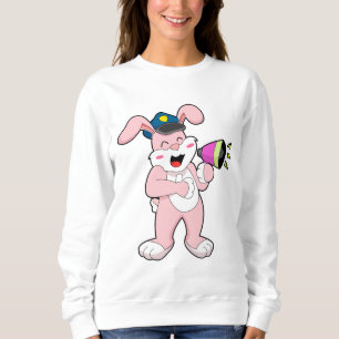 Kaninchenpolizei Mikrofon Sweatshirt
