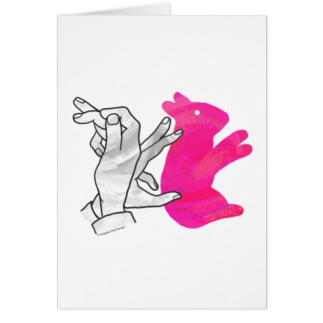Kaninchenrosa der Hand Silhouette (Vorne)