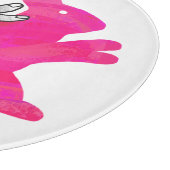 Kaninchenrosa der Hand Silhouette Schneidebrett (Ecke)