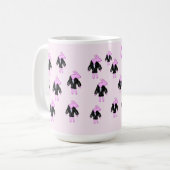 Kaninchenrosa Kaffeetasse (Vorderseite Links)