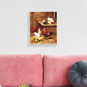 Kaninchenroster Landtiere Leinwanddruck (Insitu (Wohnzimmer))