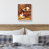 Kaninchenroster Landtiere Leinwanddruck (Insitu (Schlafzimmer))