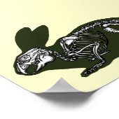 Kaninchenskelett Poster (Ecke)
