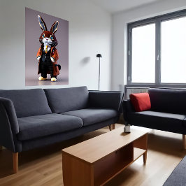 Kaninchenspieß | Art der AI Poster
