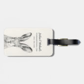 Kaninchenstift Gezeichnet Gepäckanhänger (Rückseite horizontal)