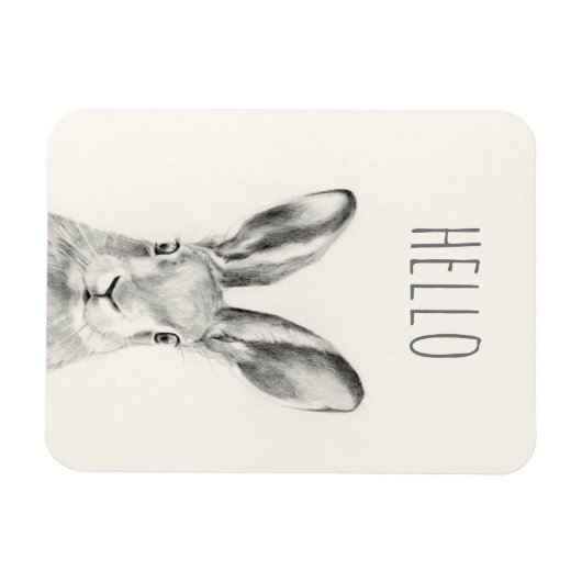 Kaninchenstift Zeichnend Magnet (Horizontal)