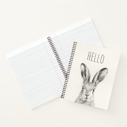Kaninchenstift Zeichnend Notizblock (Innenseite)