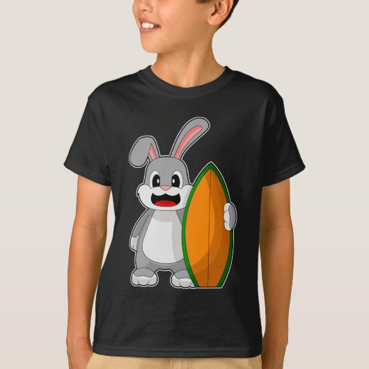 KaninchenSurfbrett T-Shirt (Vorderseite)
