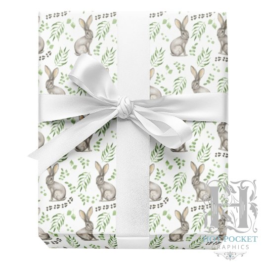 Kaninchenwackelpapier Geschenkpapier