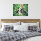 Kaninchenwerbung Leinwanddruck (Insitu (Schlafzimmer))