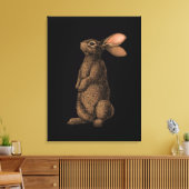 Kaninchenwerbung Leinwanddruck (Insitu (Wohnzimmer))