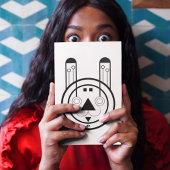 Kaninchenzeichen Post-it Klebezettel