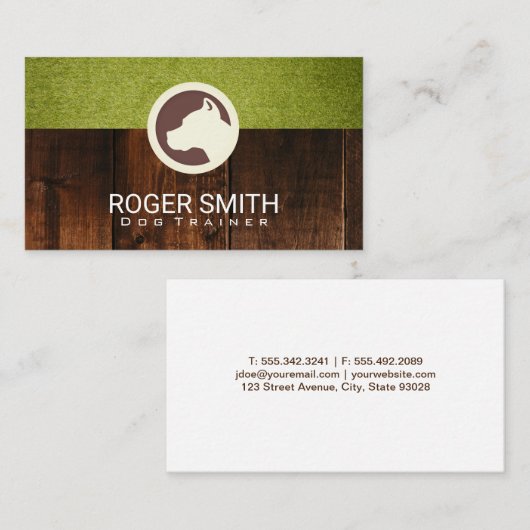 Kanine | Hundeschulung | Tierdienste Visitenkarte (Vorne/Hinten)