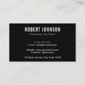 Kanine | Hundeschulung Visitenkarte (Rückseite)