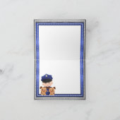 Kanine Police Baby Dusche Dankeskarte (Innenseite)