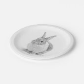 Kaninentag Pappteller (Schrägansicht)