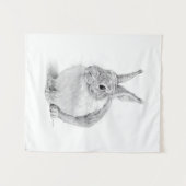 Kaninentag Wandteppich (Vorderseite (Horizontal))