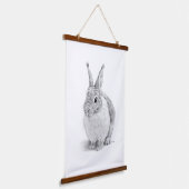 Kaninentag Wandteppich Mit Holzrahmen (Gewinkelt)
