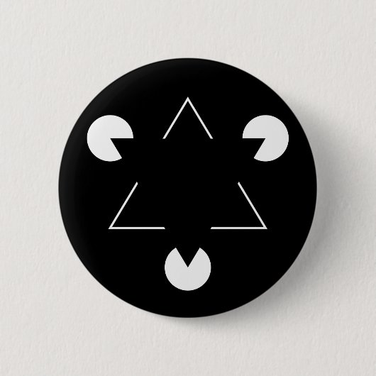 Kanizsa-Dreieck Button (Vorderseite)